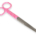 FORBICI RETTE PUNTE ALTERNE - fantasia cuori - 14 cm