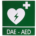 CARTELLO SEGNALATORE DAE/AED IN ALLUMINIO 29x36 cm per defibrillatori