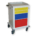 CARRELLO MODULARE verniciato - 2+1+1 cassetti