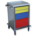CARRELLO MODULARE INOX - 2+1+1 cassetti