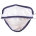 MASCHERINA RIUTILIZZABILE MYCROCLEAN BFE 99,8% - bianca/blu