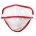 MASCHERINA RIUTILIZZABILE MYCROCLEAN BFE 99,8% - bianca/rossa