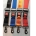 SET DI 4 CINTURE DI SICUREZZA CON GANCIO - poliestere 4 colori - estremità con gancio, fibbia in metallo