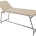 LETTINO DA VISITA - portata 120 kg, cromato - materasso beige